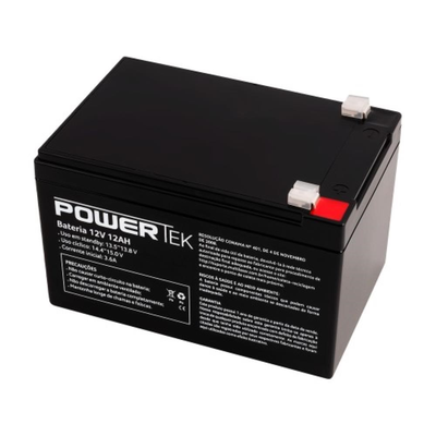 Bateria Powertek 12V 12Ah Para Nobreak - EN016